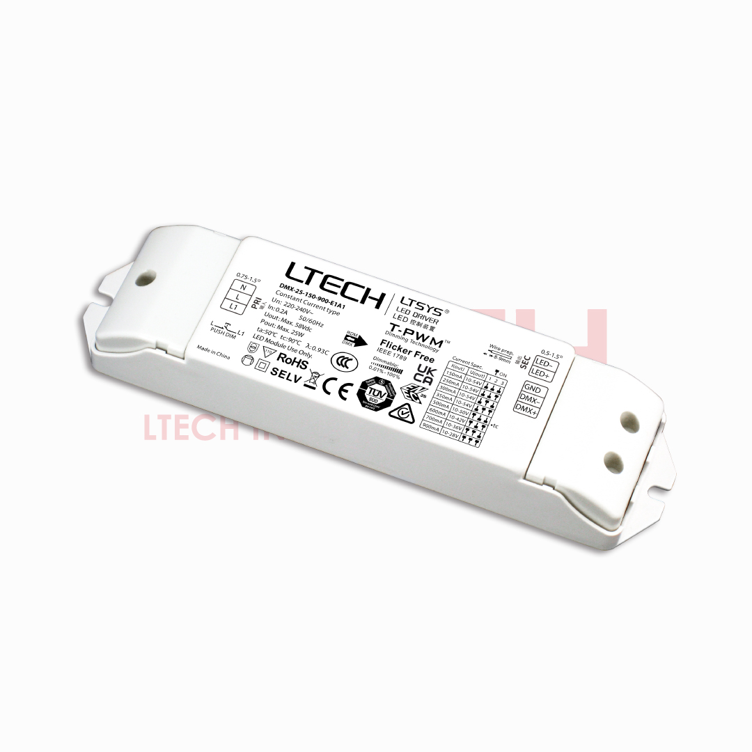 DMX512 CC Dimming & TW Driver (DMX-25-150)