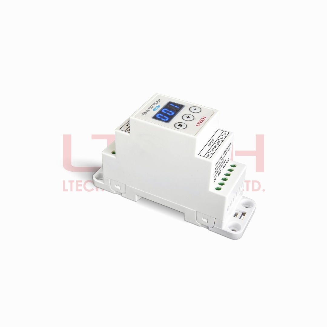 DMX512/RDM Decoder PRO (DIN-DMX-4CH)