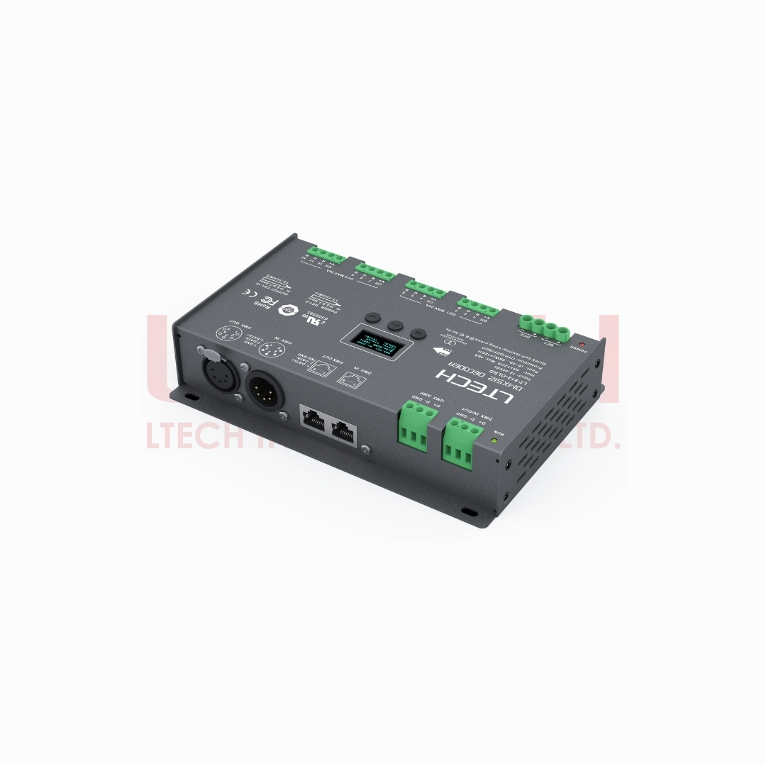 DMX512/RDM Decoder PRO UL, TUV (LT-912-OLED)