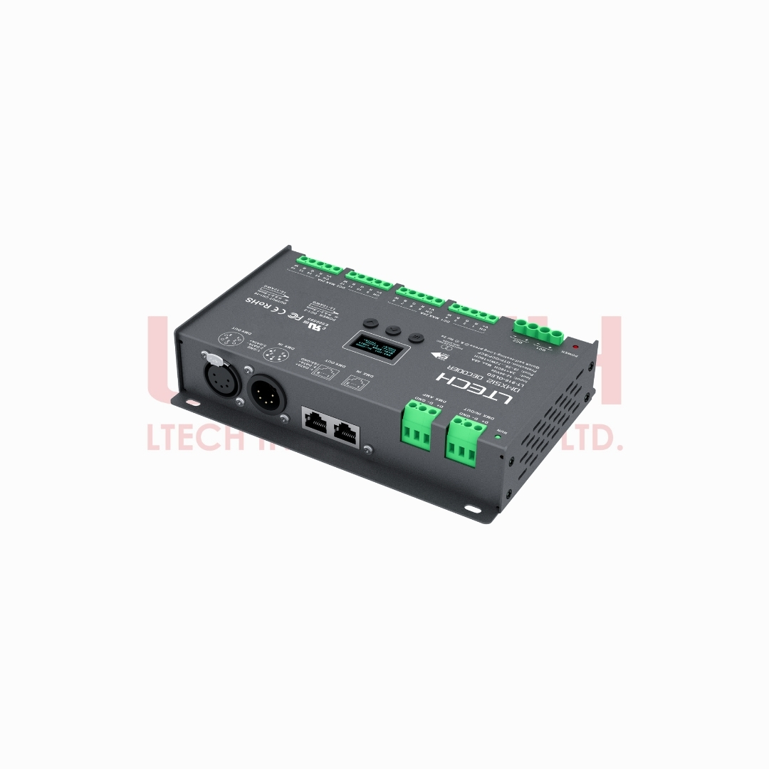 DMX512/RDM Decoder PRO UL, TUV (LT-916-OLED)