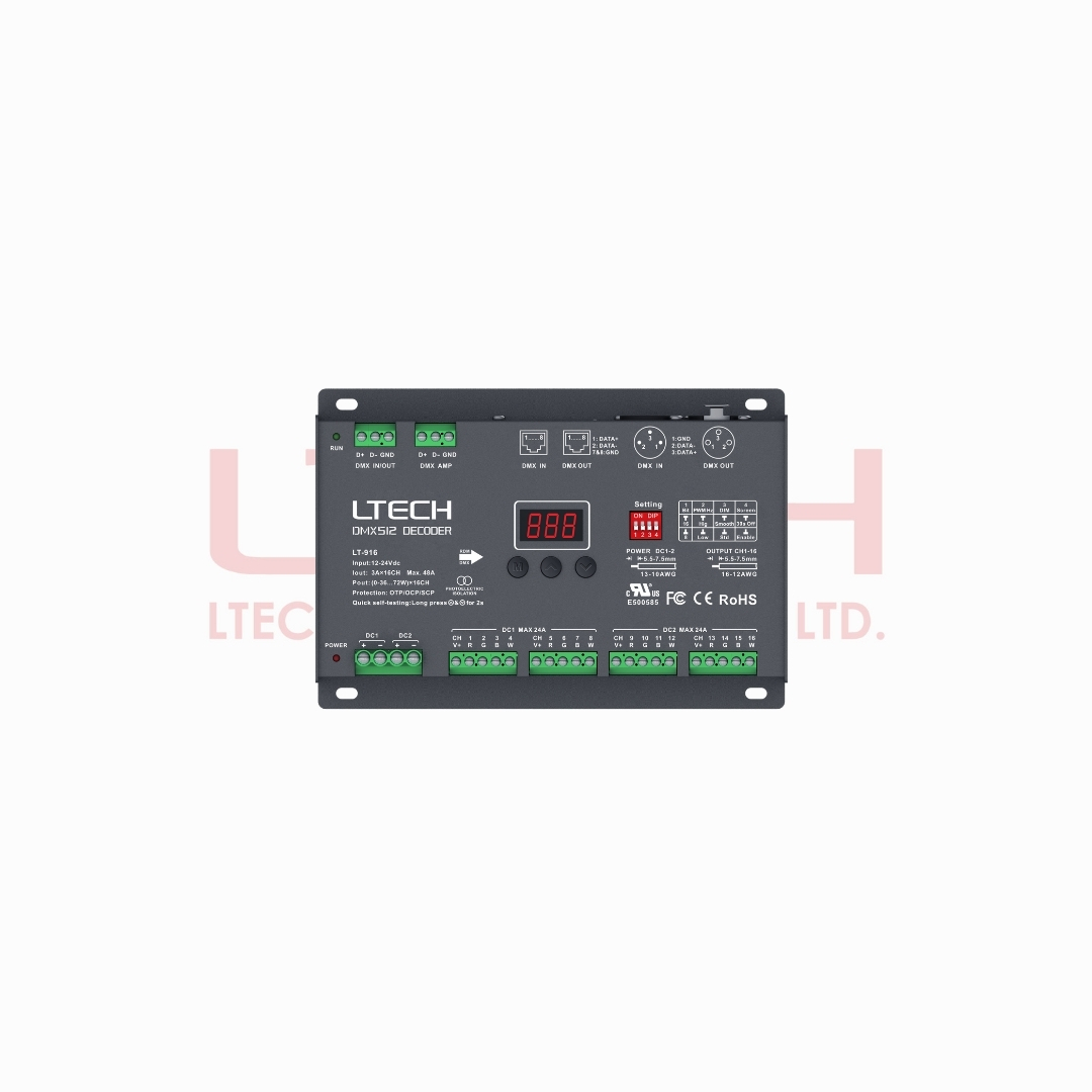 DMX512/RDM Decoder PRO UL, TUV (LT-916)