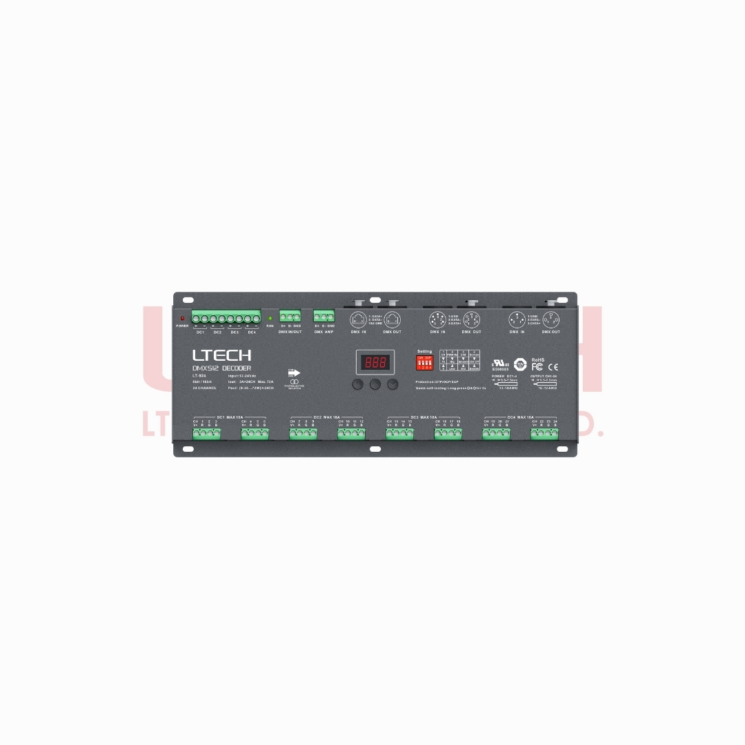 DMX512/RDM Decoder PRO UL, TUV (LT-924)