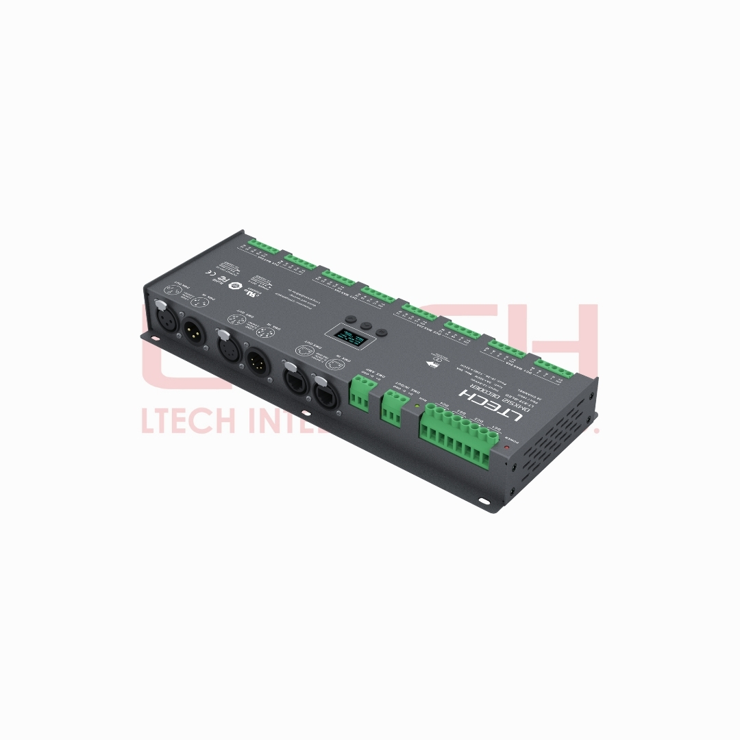 DMX512/RDM Decoder PRO UL, TUV (LT-932-OLED)