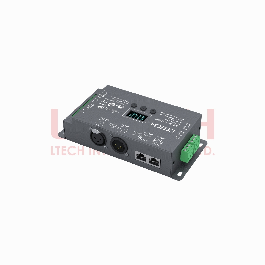 DMX512/RDM Decoder PRO UL, TUV (LT-995-OLED)